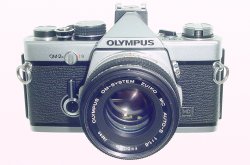 Olympus OM-2N MD 35mm Film SLR Manual Camera with 50mm F/1.8 Zuiko Lens