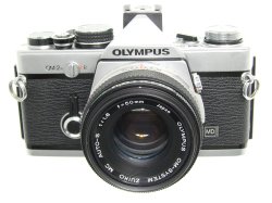 Olympus OM-2N MD 35mm Film SLR Manual Camera with 50mm F/1.8 Zuiko Lens