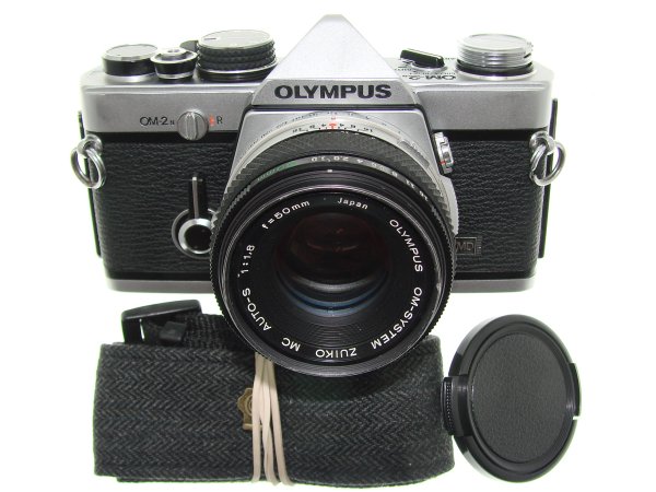 Olympus OM-2N MD 35mm Film SLR Manual Camera with 50mm F/1.8 Zuiko Lens