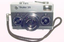 Rollei 35 35mm Film Manual Camera with Tessar 40mm F/3.5 Lens - Silver