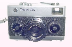 Rollei 35 35mm Film Manual Camera with Tessar 40mm F/3.5 Lens - Silver