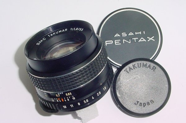 Pentax Takumar 55mm f/1.8 SMC M42 Screw Mount Manual Focus Standard Lens